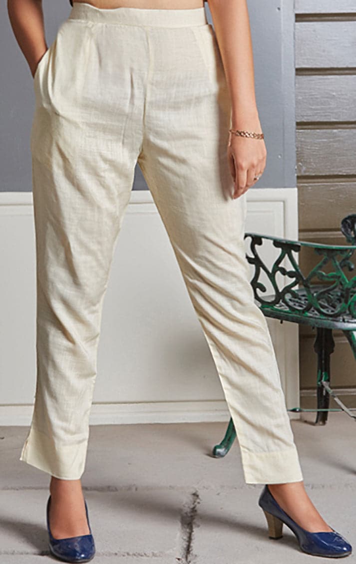 Soft Rayon Drawstring Waist Pants with Pockets | us.meeeshop